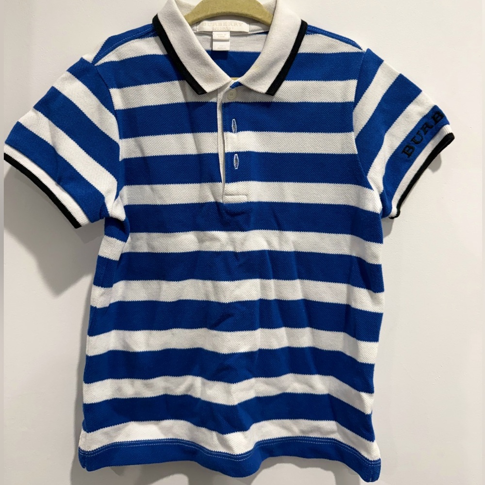 Burberry boys'  striped polo